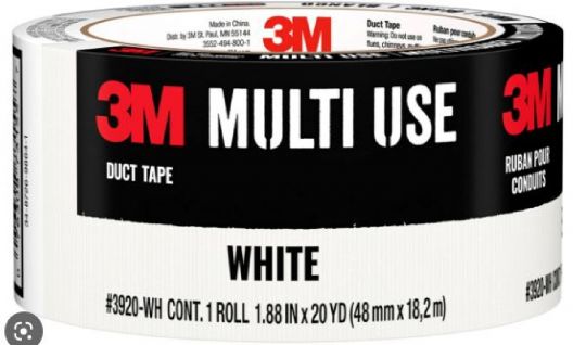 CINTA AMERICANA 3M DUCT TAPE 3920 48MM X 18,2M BLANCO