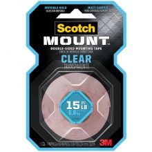 CINTA 3M DOBLE FAZ TRANSPARENTE 2,54CM X 1,52MTS 410H