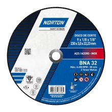 DISCO CORTE METAL NORTON 230 X 3,0 X 22,2MM BNA32