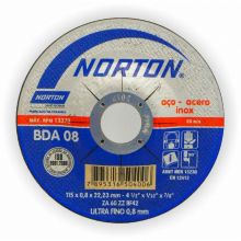 DISCO CORTE METAL NORTON 115 X 0,8 X 22,23 BDA08