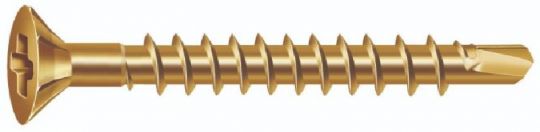 TORNILLO CHIPBOARD CABEZA CHATA CON PUNTA MECHA