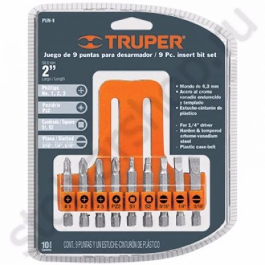 JUEGO PUNTERAS TRUPER 9PZ - 17789